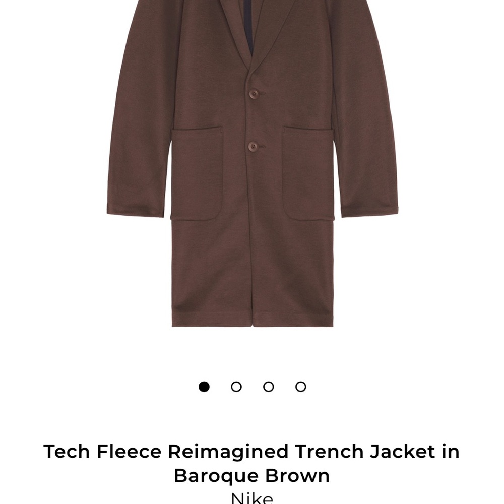 Nike Tech Brown Men's Trench Coat  design is versatile for women - Picture 10 of 12